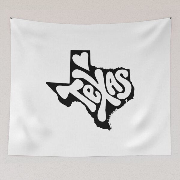 Item preview, Texas State Art Print (Black) designed and sold by PepAndGrace.