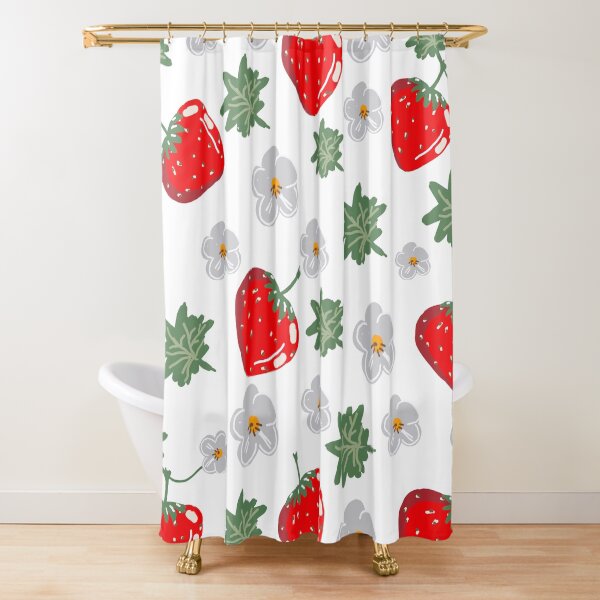 Item preview, Cute summer pattern, grape red delicious berries with white flowers designed and sold by KseniaUAart.