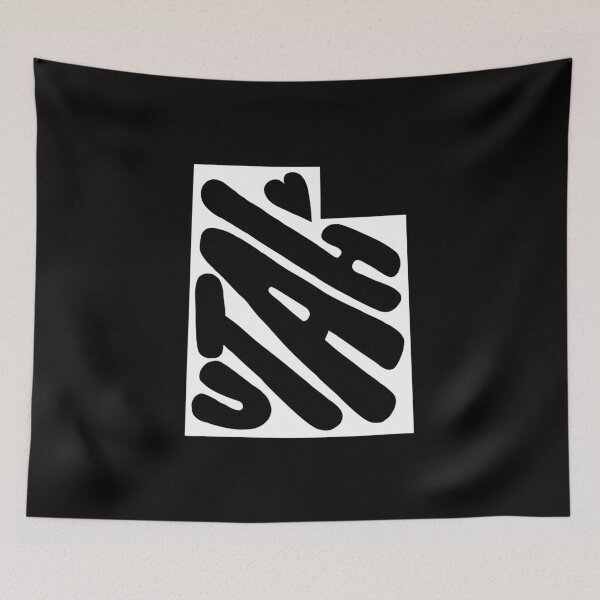 Item preview, Utah State Art Print (White) designed and sold by PepAndGrace.