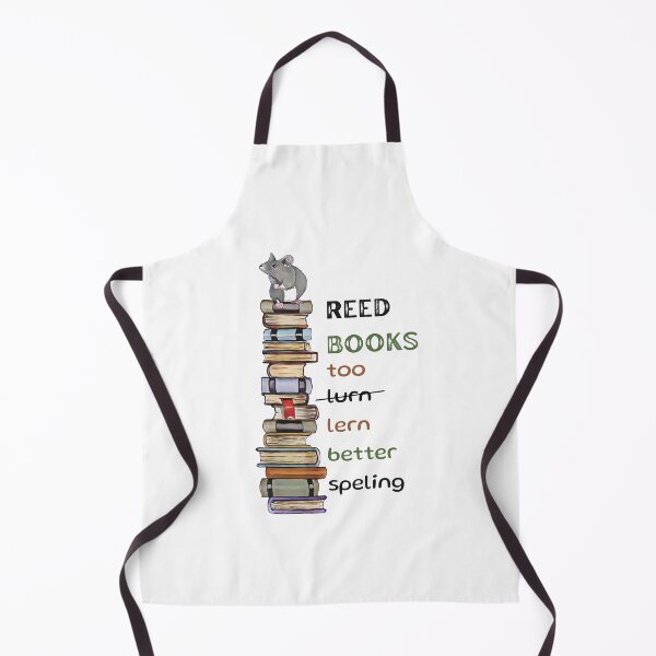 Item preview, Reading Books Satire, Misspelled Words, Learn Better Spelling, Mouse and Books designed and sold by JoyfulWhimsy.