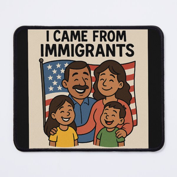 Item preview, "I Came from Immigrants – Proud Family Cartoon Design" designed and sold by GARAPROMOCIONES.