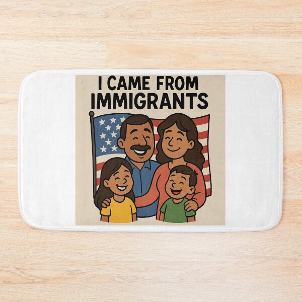 Item preview, "I Came from Immigrants – Proud Family Cartoon Design" designed and sold by GARAPROMOCIONES.