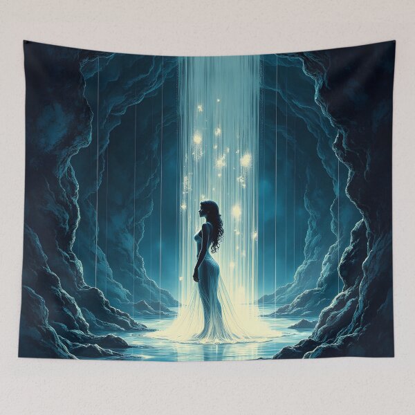 Item preview, Ethereal Awakening Beneath the Cascading Light designed and sold by oanaunciuleanu.