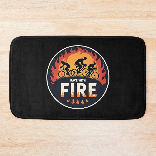 Item preview, Race With Fire | Triathlon Motivation Community Design designed and sold by Triathlongram.