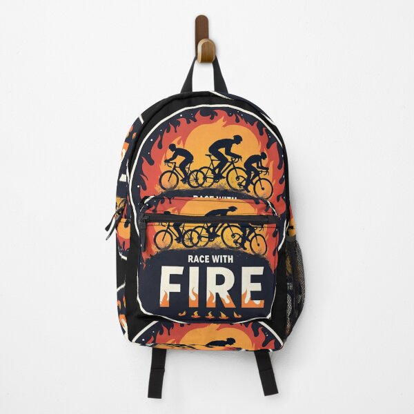 Item preview, Race With Fire | Triathlon Motivation Community Design designed and sold by Triathlongram.