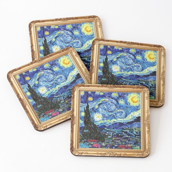Item preview, the starry night vangoh graffiti art designed and sold by rafaelwolf.
