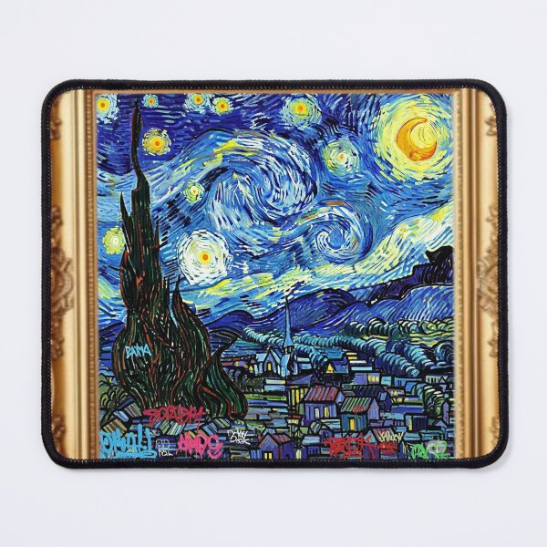 Item preview, the starry night vangoh graffiti art designed and sold by rafaelwolf.