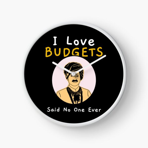 Item preview, I Love Budgets Said No One Ever Funny Sarcastic Quote With Man In Traditional Outfit designed and sold by The Sun Brings Light.