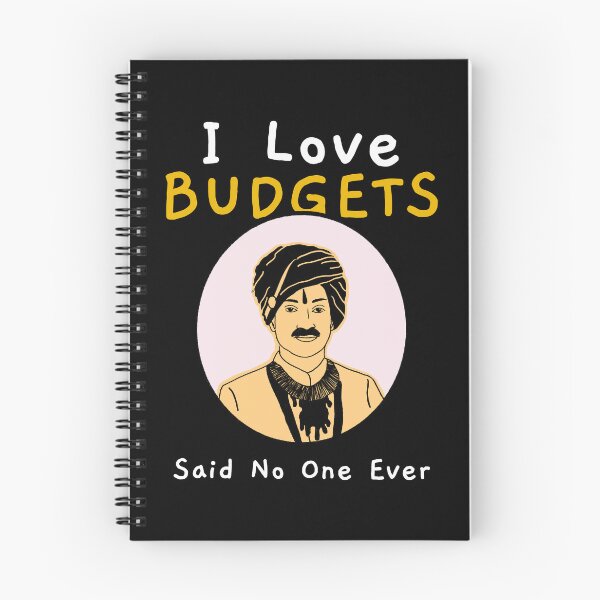 Item preview, I Love Budgets Said No One Ever Funny Sarcastic Quote With Man In Traditional Outfit designed and sold by The Sun Brings Light.