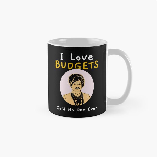 Item preview, I Love Budgets Said No One Ever Funny Sarcastic Quote With Man In Traditional Outfit designed and sold by The Sun Brings Light.