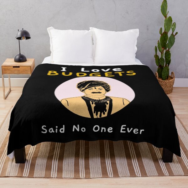 Item preview, I Love Budgets Said No One Ever Funny Sarcastic Quote With Man In Traditional Outfit designed and sold by The Sun Brings Light.