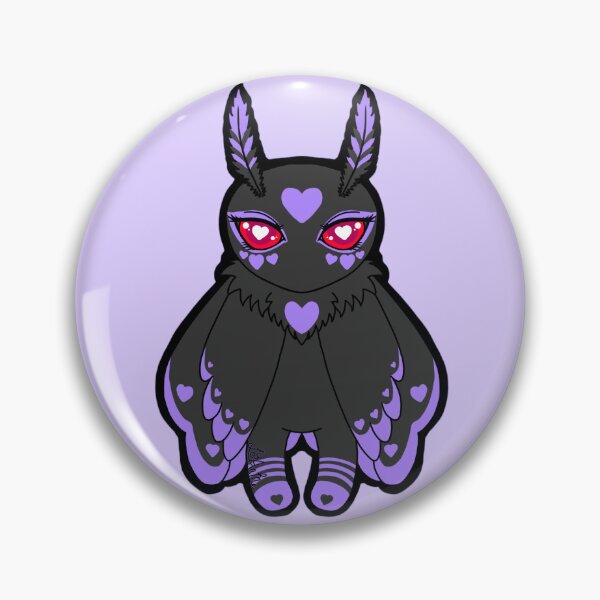 Item preview, Kawaii Goth Mothman designed and sold by LyAnMeArt.