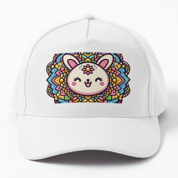Aperçu de l'œuvre Mandala Lapin Kawaii créée et vendue par Dopamine Glitch.