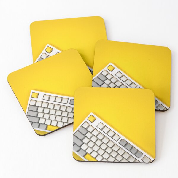 Item preview, Modern Minimal Keyboard on Yellow designed and sold by KarenVarr.