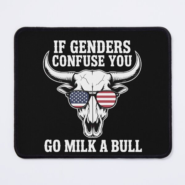 Item preview, If Genders Confuse You Go Milk a Bull American Flag  designed and sold by clothesy7.