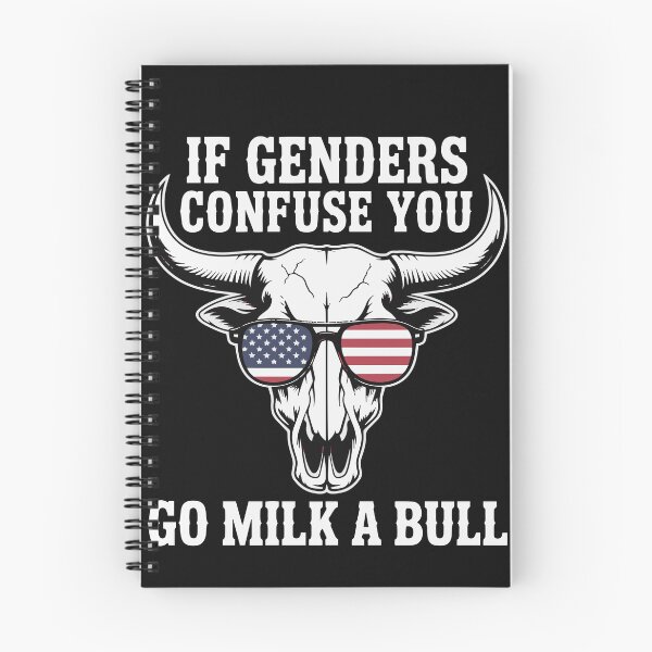 Item preview, If Genders Confuse You Go Milk a Bull American Flag  designed and sold by clothesy7.