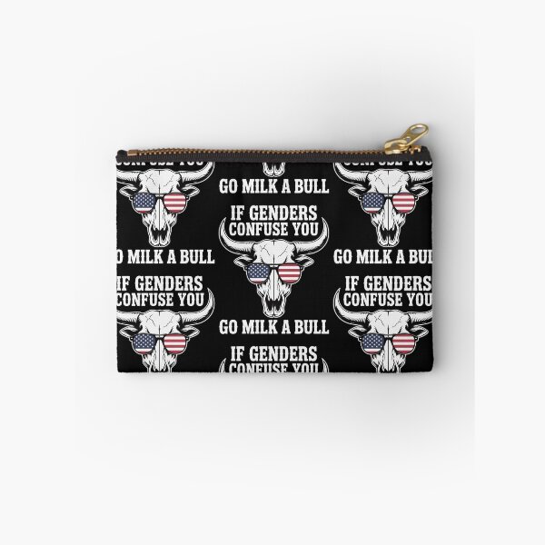 Item preview, If Genders Confuse You Go Milk a Bull American Flag  designed and sold by clothesy7.