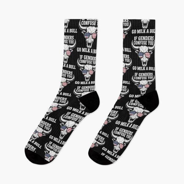 Item preview, If Genders Confuse You Go Milk a Bull American Flag  designed and sold by clothesy7.