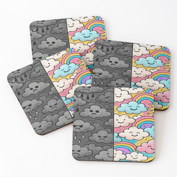 Item preview, Clouds vs Rainbow Fluff – Split Chaos Falcon-Frequency iphone case designed and sold by Imaginarium of Chaos falcon88 .