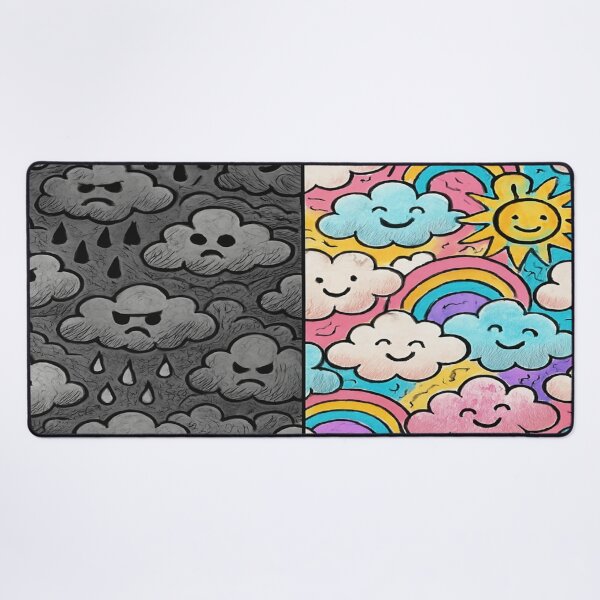 Item preview, Clouds vs Rainbow Fluff – Split Chaos Falcon-Frequency iphone case designed and sold by Imaginarium of Chaos falcon88 .