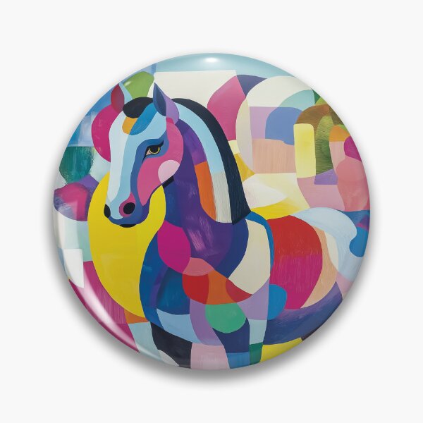 Item preview, Vibrant horse design with bold geometric shapes and patterns. designed and sold by HEMRO.
