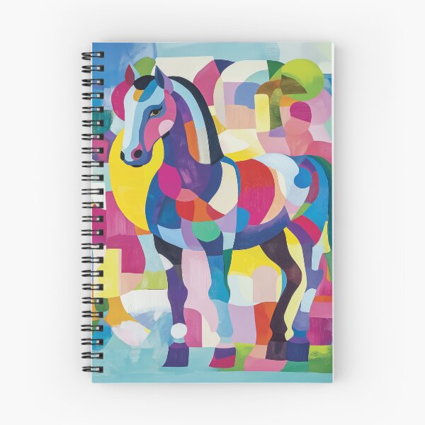 Item preview, Vibrant horse design with bold geometric shapes and patterns. designed and sold by HEMRO.