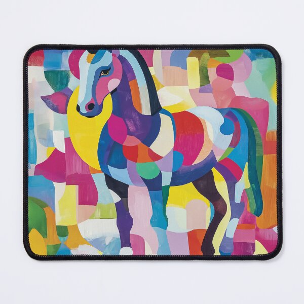 Item preview, Vibrant horse design with bold geometric shapes and patterns. designed and sold by HEMRO.