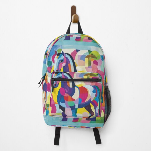Item preview, Vibrant horse design with bold geometric shapes and patterns. designed and sold by HEMRO.