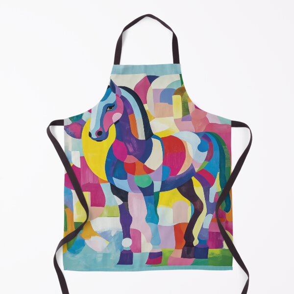Item preview, Vibrant horse design with bold geometric shapes and patterns. designed and sold by HEMRO.
