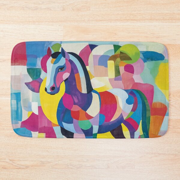 Item preview, Vibrant horse design with bold geometric shapes and patterns. designed and sold by HEMRO.