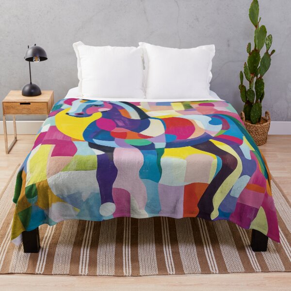 Item preview, Vibrant horse design with bold geometric shapes and patterns. designed and sold by HEMRO.