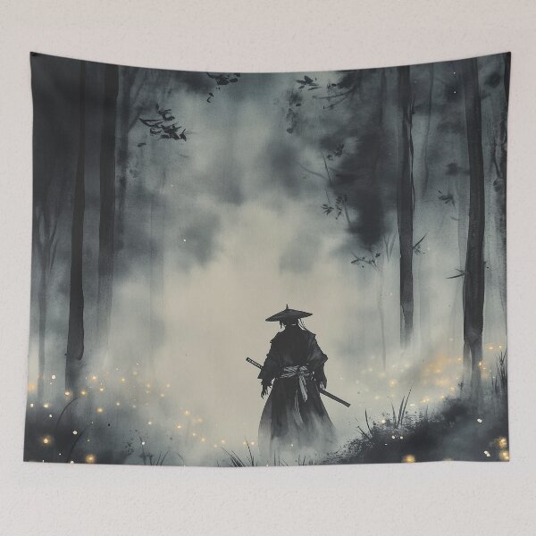 Item preview, Samurai And Fireflies designed and sold by Rtymer.