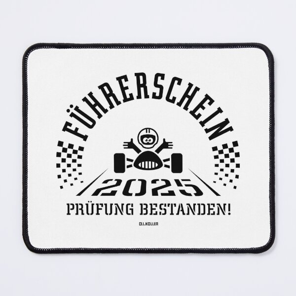 Item preview, Driver's License 2025 – Passed the Driving Test! (Novice Driver / Finish Line / Black) designed and sold by Roderix.