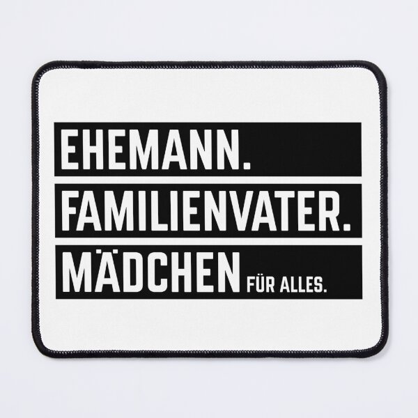 Item preview, Husband – Family Man – Girl for Everything (Balken / Black) designed and sold by Roderix.