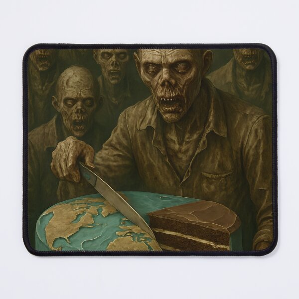 Item preview, Zombies cutting Earth Cake designed and sold by NightTimeJ.
