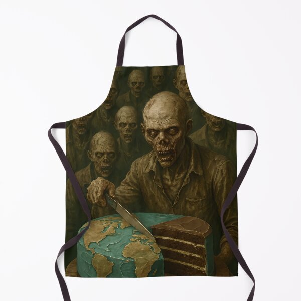 Item preview, Zombies cutting Earth Cake designed and sold by NightTimeJ.