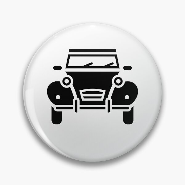 Item preview, 2CV Icon (Deux Cheveux / Two Horses / Black) designed and sold by Roderix.