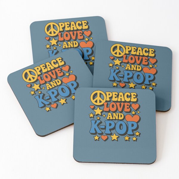 Item preview, Peace love and K-Pop designed and sold by FrictionMaxxing.