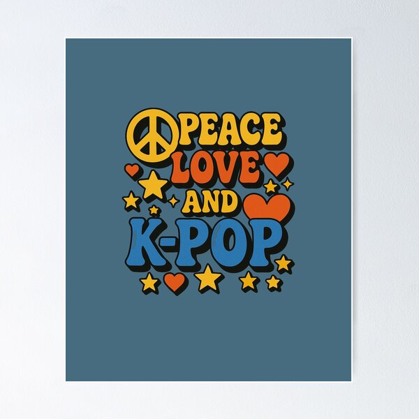 Item preview, Peace love and K-Pop designed and sold by Boog Monst .