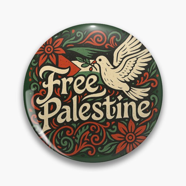 Item preview, Free Palestine Floral Dove Peace Design designed and sold by GirlyPopped.