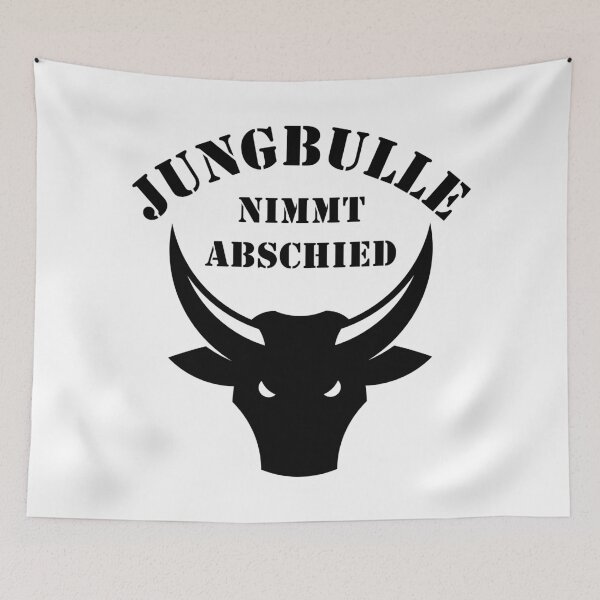Item preview, Young Bull Says Goodbye (Groom / JGA / Black) designed and sold by Roderix.
