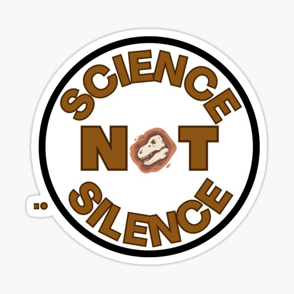 Artikel-Vorschau von Wissenschaft, nicht Schweigen, Paläontologie, designt und verkauft von Climate&ConservationConversations.
