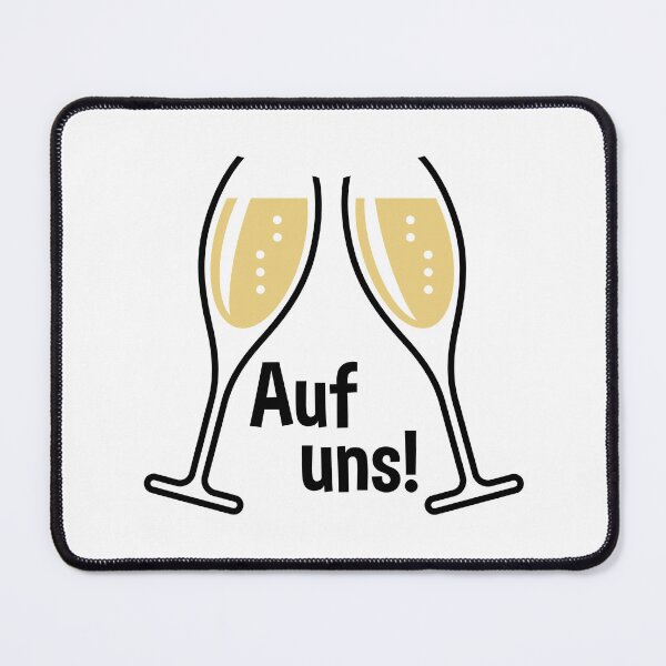 Item preview, To Us! 2 champagne glasses (sparkling wine / oval / open / 2C) designed and sold by Roderix.