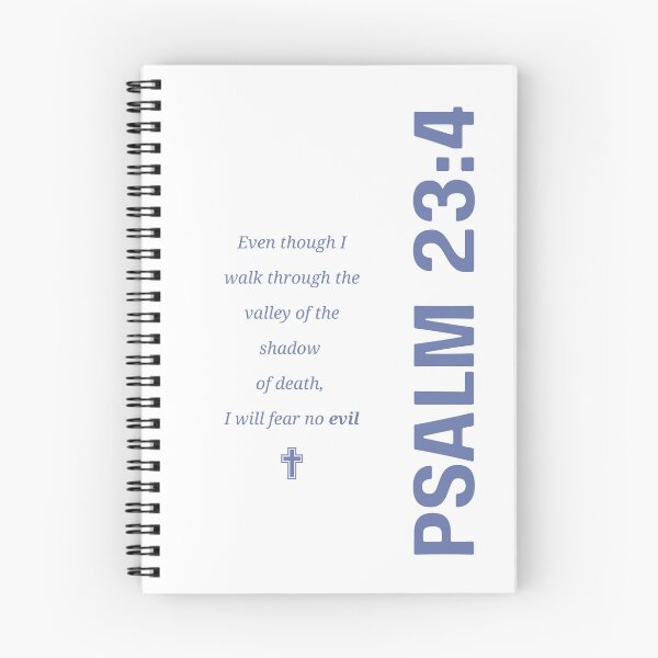 Item preview, Psalm 23:4 – I Will Fear No Evil" – Comforting Christian Verse Design designed and sold by Brush&Lace.