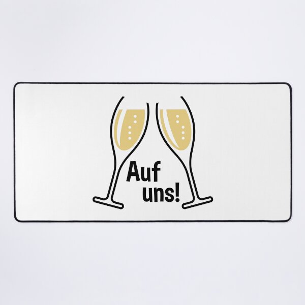 Item preview, To Us! 2 champagne glasses (sparkling wine / oval / open / 2C) designed and sold by Roderix.