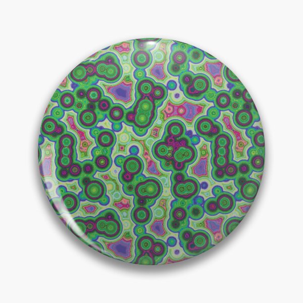 Item preview, Psychedelic Green Pattern – Retro Swirls in Seamless Chaos designed and sold by Neonyx2020.