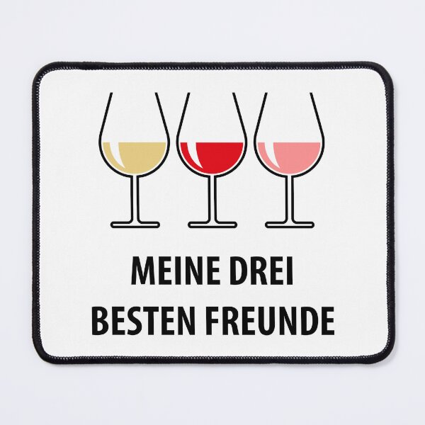 Item preview, Meine Drei Besten Freunde (Wine / Bulbous Open) designed and sold by Roderix.