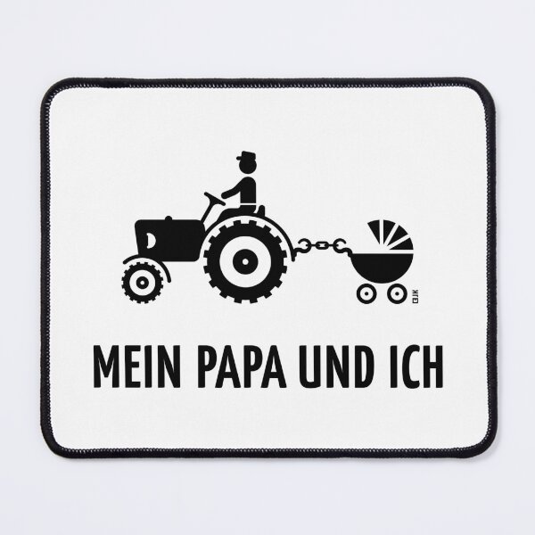 Item preview, My Dad and I (Farmer, Tractor & Stroller / Black) designed and sold by Roderix.