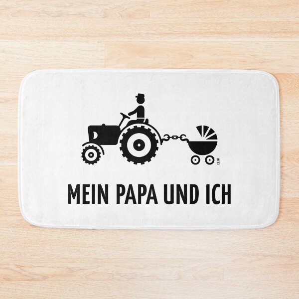 Item preview, My Dad and I (Farmer, Tractor & Stroller / Black) designed and sold by Roderix.