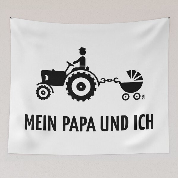 Item preview, My Dad and I (Farmer, Tractor & Stroller / Black) designed and sold by Roderix.